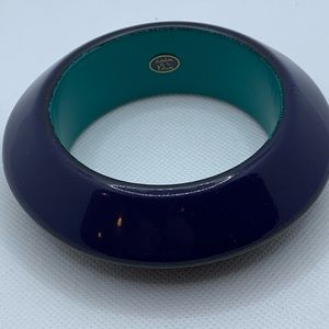 Loulou de la Falaise Large Blue Black Bangle Bracelet.